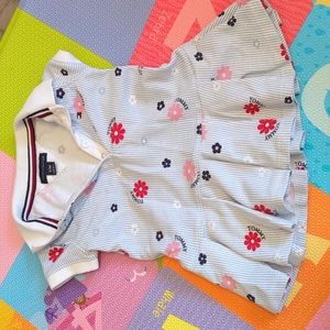 Tommy Hilfiger Blue and White Striped Kids Dress